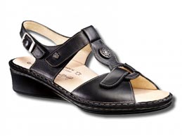 Adana Noir: chaussures femme pour pieds sensibles - Finn Comfort