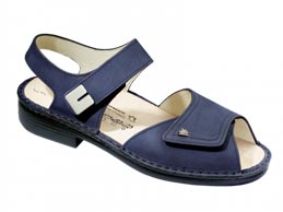 Luxor Bleu: chaussures femme pour pieds sensibles - Finn Comfort