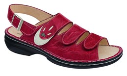 Saloniki Rouge: chaussures femme pour pieds sensibles - Finn Comfort