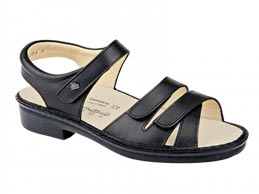 Troja Noir: chaussures femme pour pieds sensibles - Finn Comfort